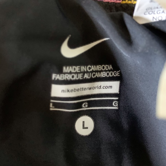 Nike swim suit bottom black skirt with attached briefs under, size large - Picture 4 of 8